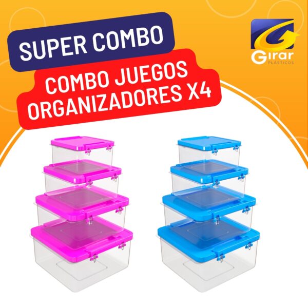 Combo Juego Organizador X4