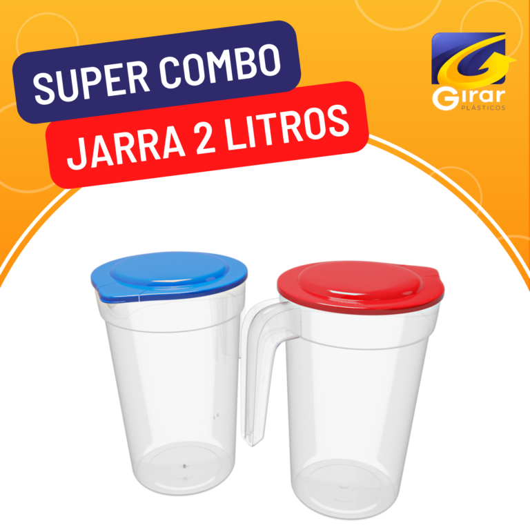 Combo Jarra 2 litros con Tapa